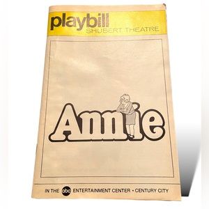 1978 Playbill Shubert Theatre Annie